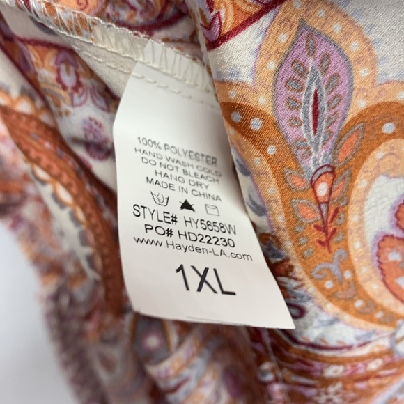 Hayden Paisley Ruffle Blouse - Picture 8 of 10